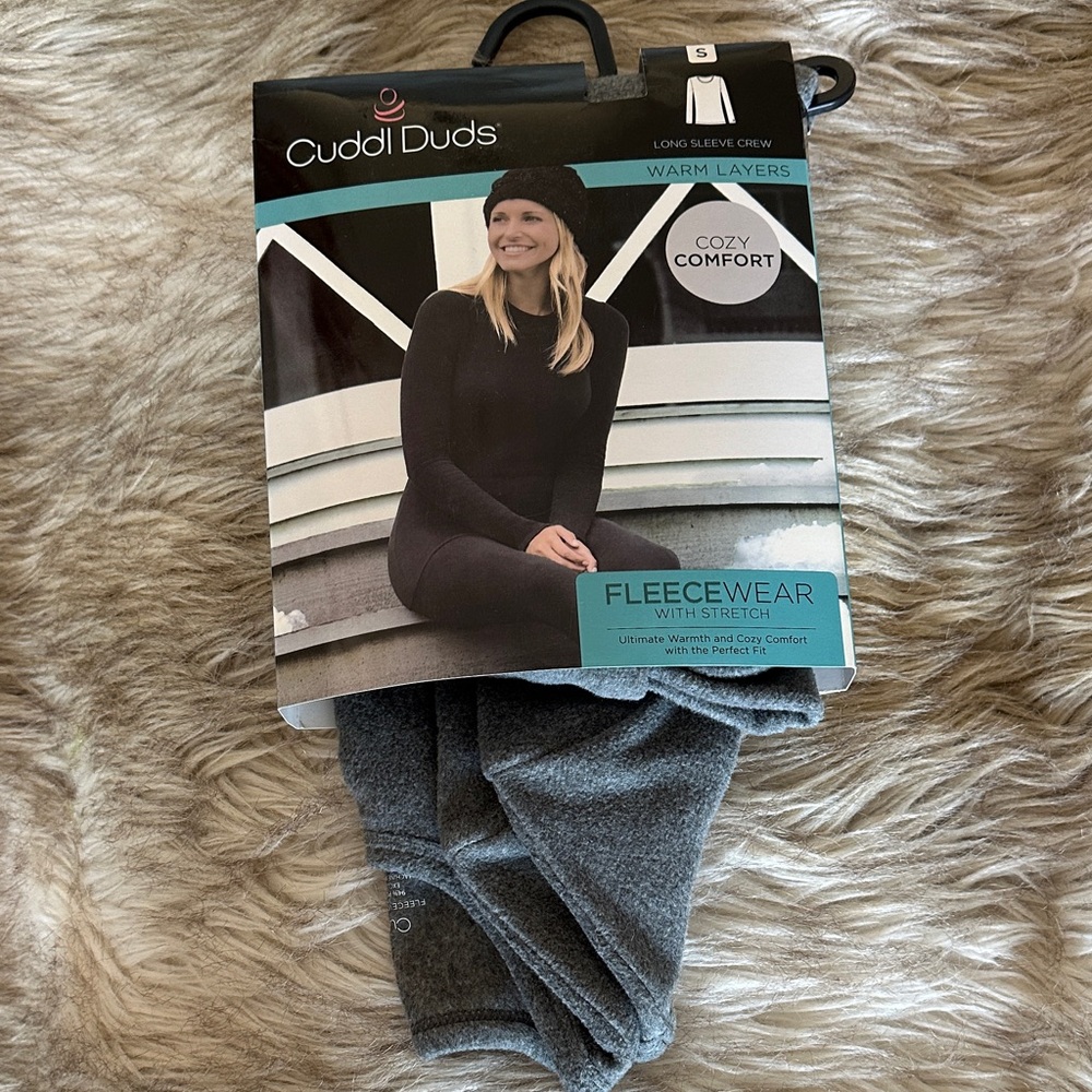 Cuddl Duds Charcoal Fleecewear with Stretch